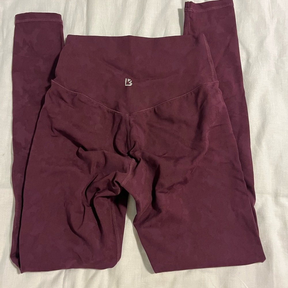 BuffBunny High-Waist Leggings in Deep Burgundy